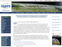 Tablet Screenshot of isprs.org